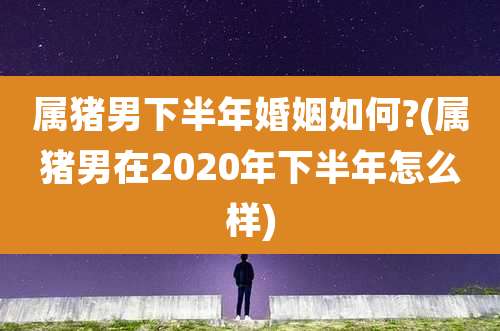 属猪男下半年婚姻如何?(属猪男在2020年下半年怎么样)