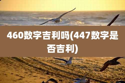 460数字吉利吗(447数字是否吉利)