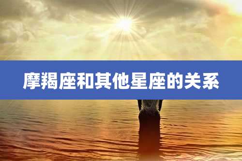 摩羯座和其他星座的关系