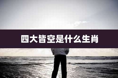 四大皆空是什么生肖
