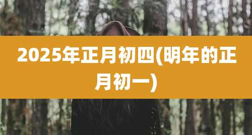 2025年正月初四(明年的正月初一)