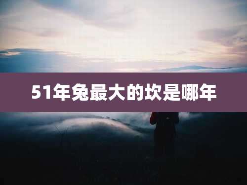 51年兔最大的坎是哪年