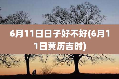 6月11日日子好不好(6月11日黄历吉时)