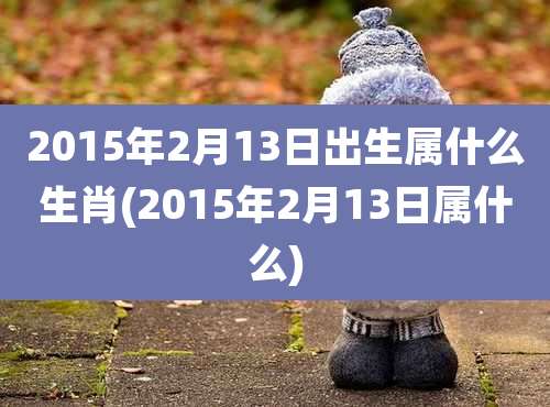 2015年2月13日出生属什么生肖(2015年2月13日属什么)