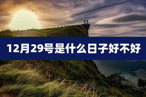 12月29号是什么日子好不好