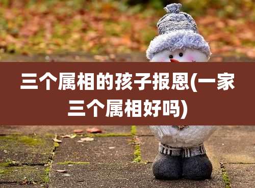 三个属相的孩子报恩(一家三个属相好吗)