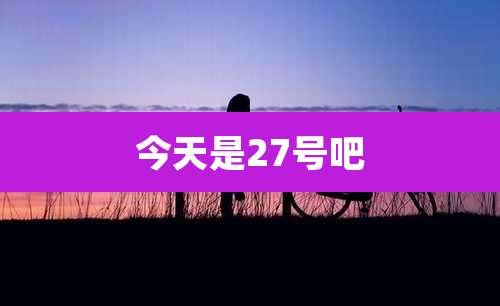 今天是27号吧