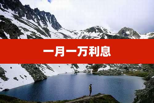一月一万利息