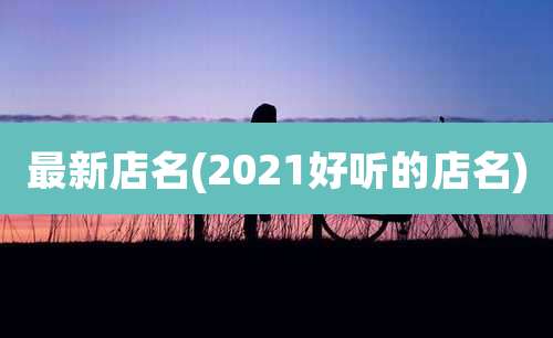 最新店名(2021好听的店名)