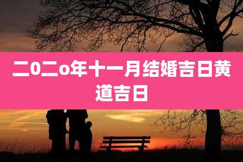 二0二o年十一月结婚吉日黄道吉日