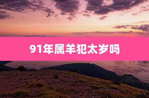 91年属羊犯太岁吗