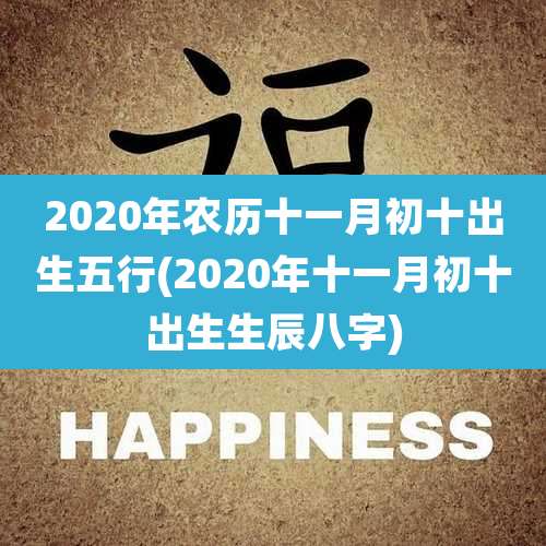 2020年农历十一月初十出生五行(2020年十一月初十出生生辰八字)