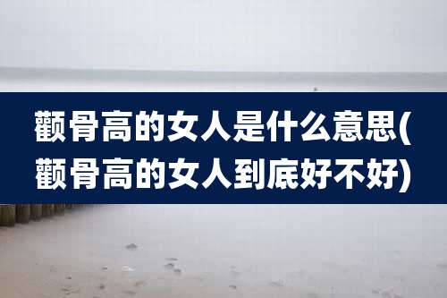 颧骨高的女人是什么意思(颧骨高的女人到底好不好)