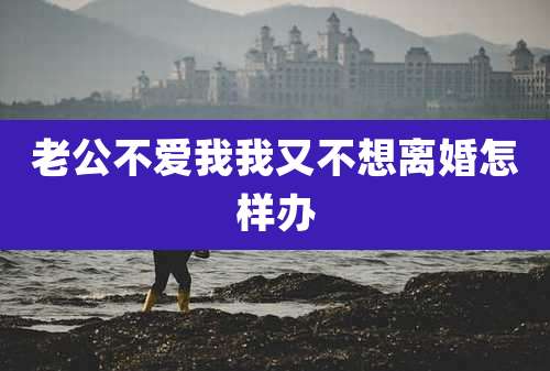 老公不爱我我又不想离婚怎样办