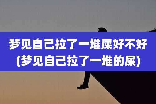 梦见自己拉了一堆屎好不好(梦见自己拉了一堆的屎)