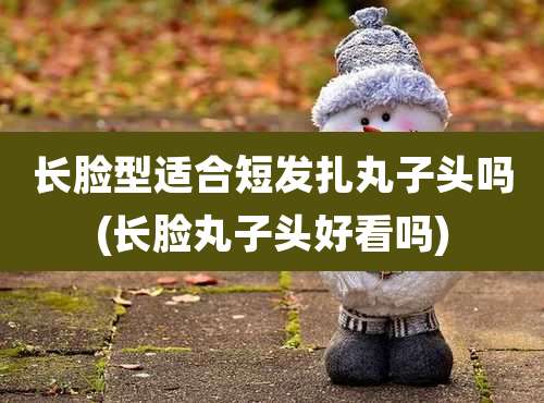 长脸型适合短发扎丸子头吗(长脸丸子头好看吗)