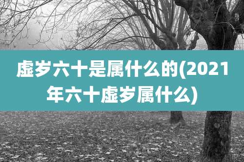 虚岁六十是属什么的(2021年六十虚岁属什么)