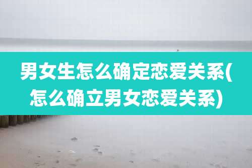 男女生怎么确定恋爱关系(怎么确立男女恋爱关系)