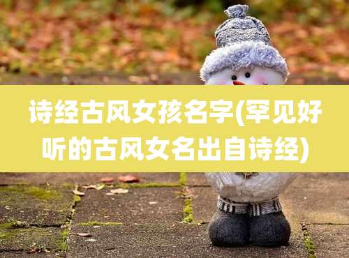 诗经古风女孩名字(罕见好听的古风女名出自诗经)