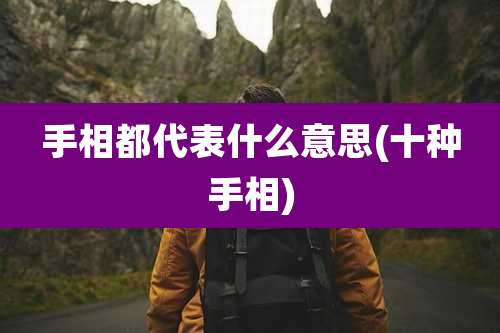 手相都代表什么意思(十种手相)