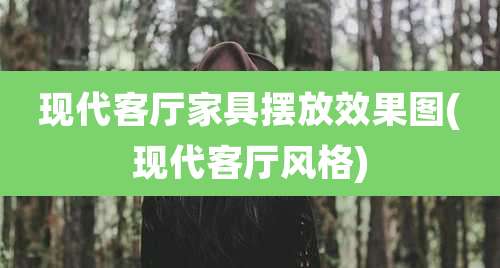 现代客厅家具摆放效果图(现代客厅风格)