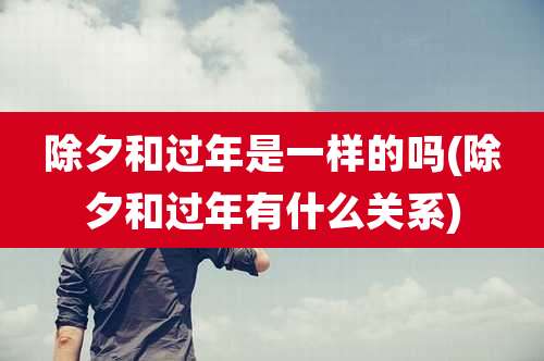 除夕和过年是一样的吗(除夕和过年有什么关系)