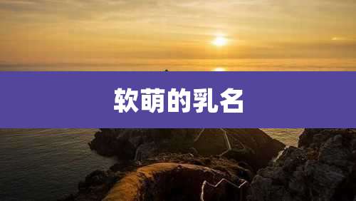 软萌的乳名