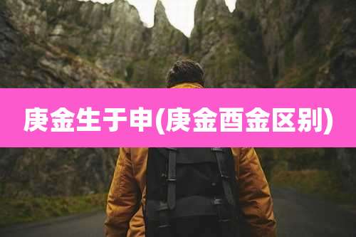 庚金生于申(庚金酉金区别)