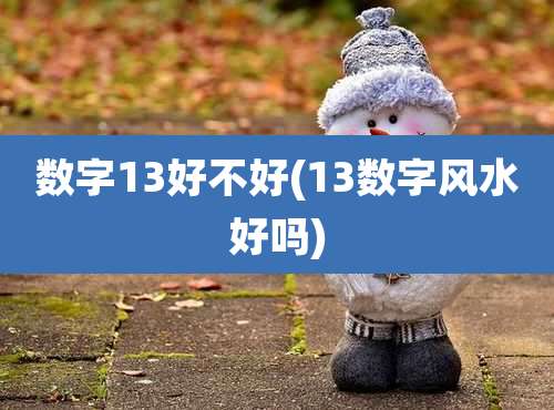 数字13好不好(13数字风水好吗)