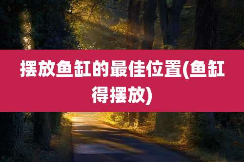 摆放鱼缸的最佳位置(鱼缸得摆放)