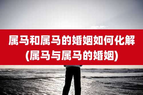 属马和属马的婚姻如何化解(属马与属马的婚姻)