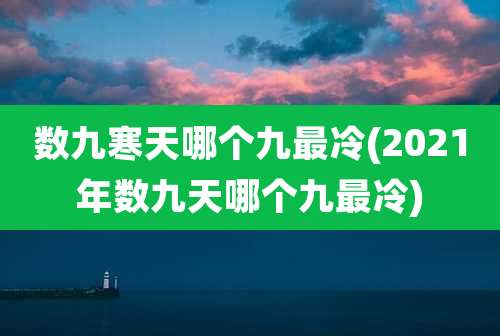 数九寒天哪个九最冷(2021年数九天哪个九最冷)