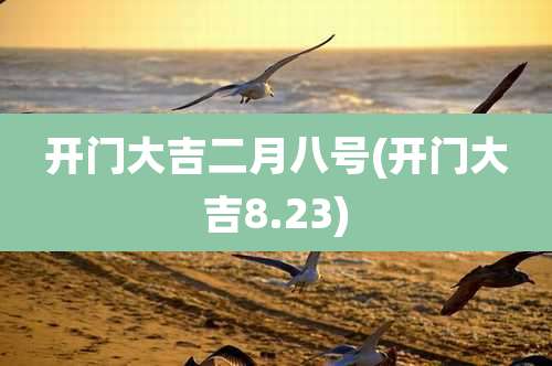 开门大吉二月八号(开门大吉8.23)