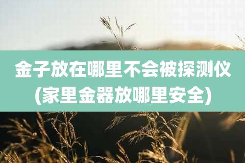 金子放在哪里不会被探测仪(家里金器放哪里安全)