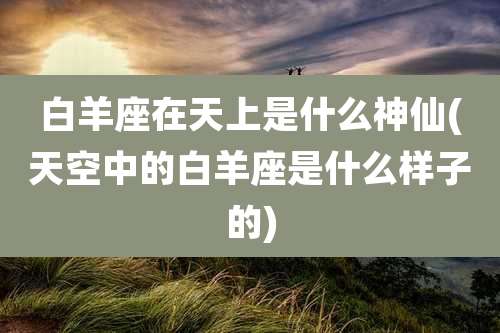 白羊座在天上是什么神仙(天空中的白羊座是什么样子的)