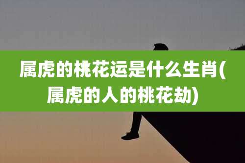 属虎的桃花运是什么生肖(属虎的人的桃花劫)