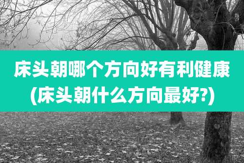 床头朝哪个方向好有利健康(床头朝什么方向最好?)