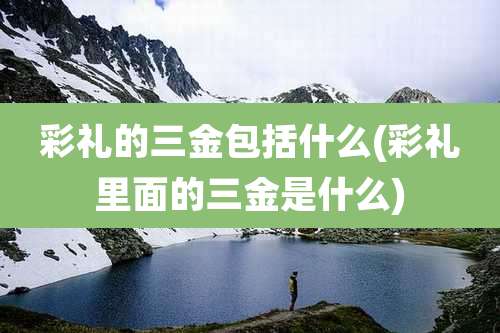 彩礼的三金包括什么(彩礼里面的三金是什么)