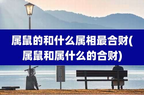 属鼠的和什么属相最合财(属鼠和属什么的合财)