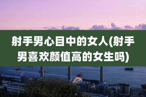 射手男心目中的女人(射手男喜欢颜值高的女生吗)