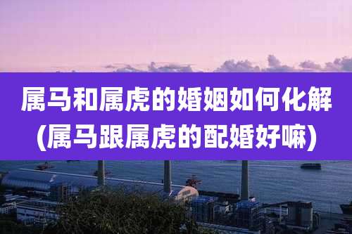 属马和属虎的婚姻如何化解(属马跟属虎的配婚好嘛)