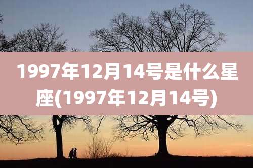 1997年12月14号是什么星座(1997年12月14号)