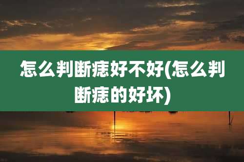 怎么判断痣好不好(怎么判断痣的好坏)