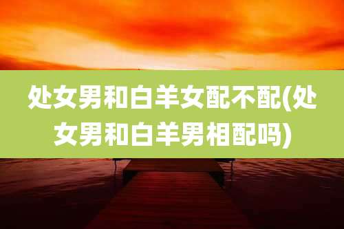 处女男和白羊女配不配(处女男和白羊男相配吗)