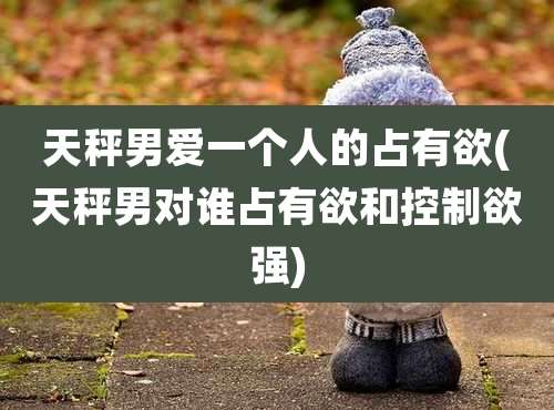 天秤男爱一个人的占有欲(天秤男对谁占有欲和控制欲强)