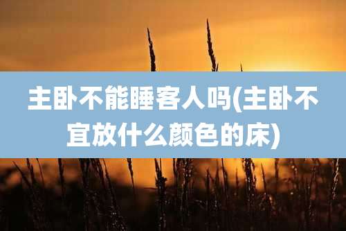 主卧不能睡客人吗(主卧不宜放什么颜色的床)