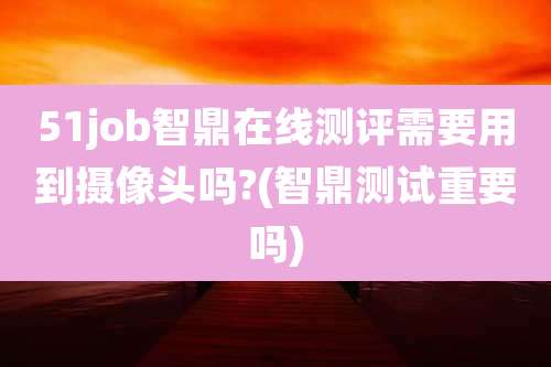 51job智鼎在线测评需要用到摄像头吗?(智鼎测试重要吗)