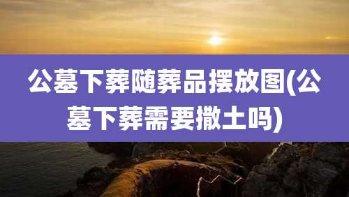 公墓下葬随葬品摆放图(公墓下葬需要撒土吗)