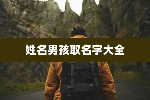 姓名男孩取名字大全