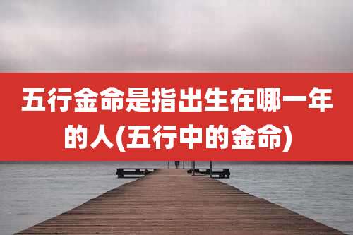 五行金命是指出生在哪一年的人(五行中的金命)
